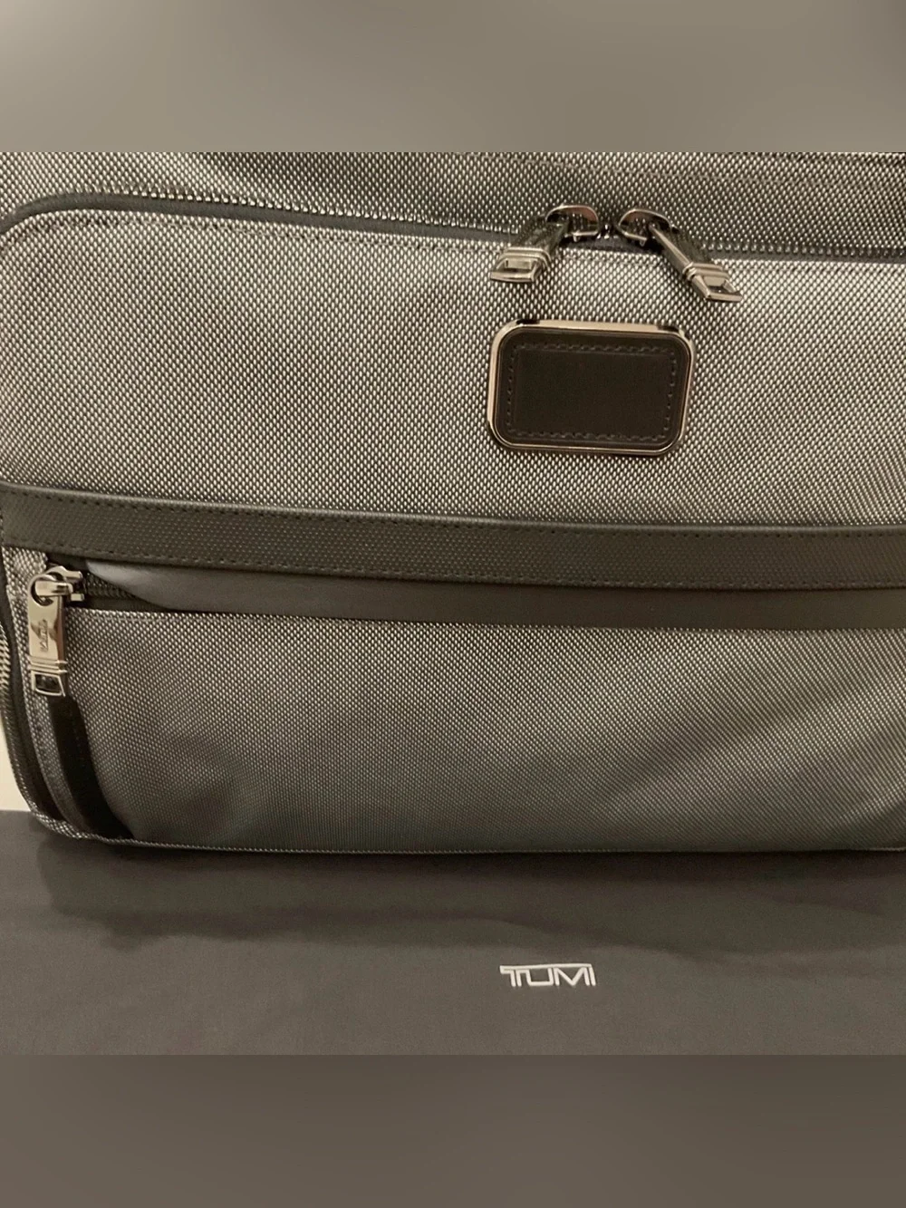NEW Tumi ALPHA X 15.75” Organizer Laptop Brief Briefcase - METEOR GRAY & BLACK